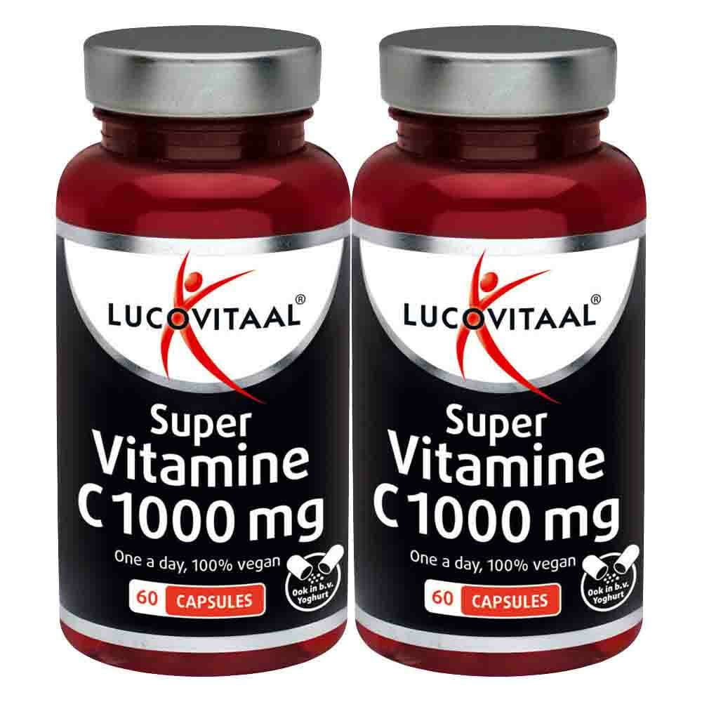 Gratis Verzending: 2x Lucovitaal Super Vitamine C 1000mg Vegan 60 Capsules
