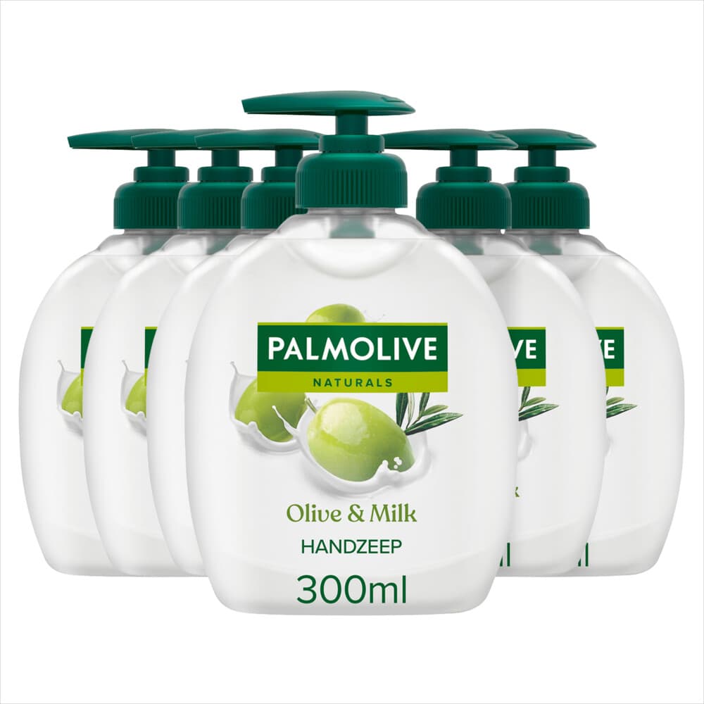 6x Palmolive Handzeep Naturals Olijf Melk 300 ml