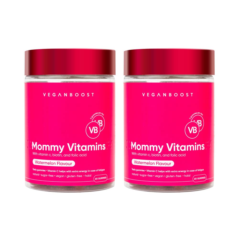 Gratis Verzending: 2x Veganboost Hair Vitamins Mommy Watermeloen 60 gummies