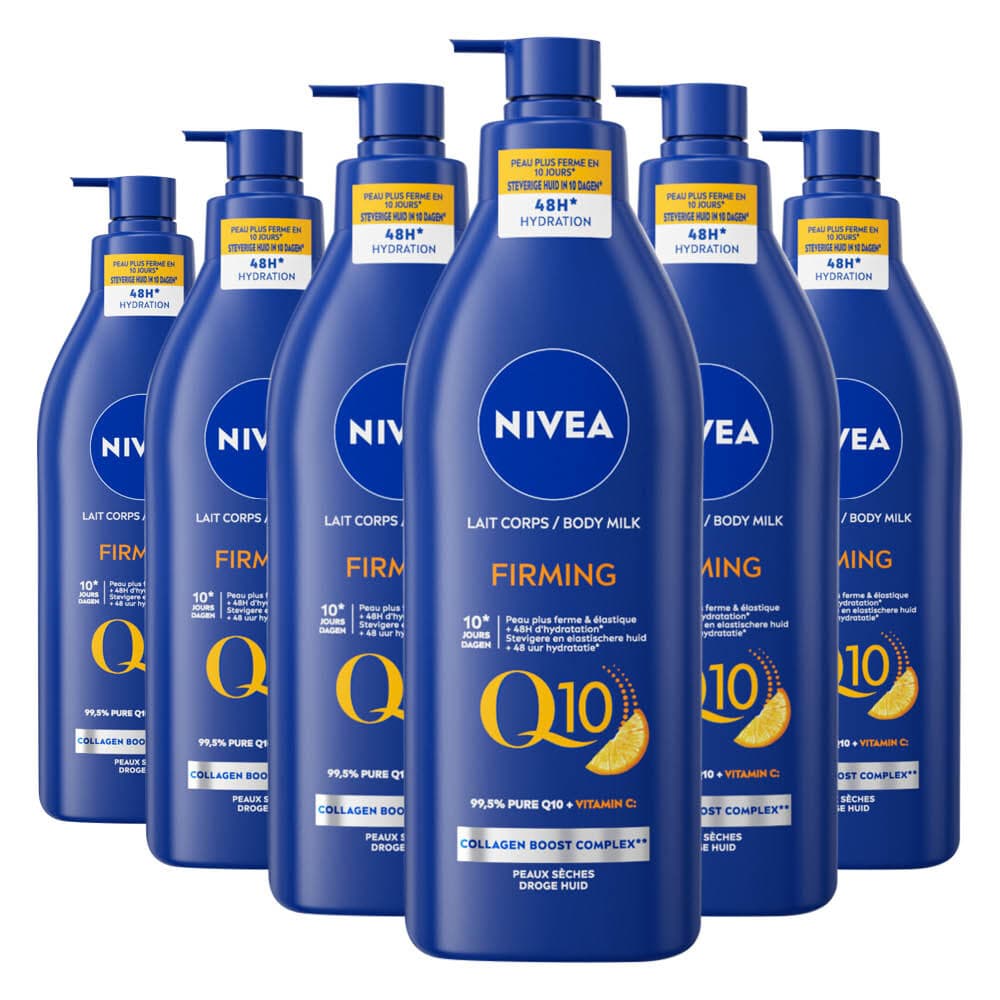6x NIVEA Bodymilk met Pomp Q10 Verstevigend 400 ml