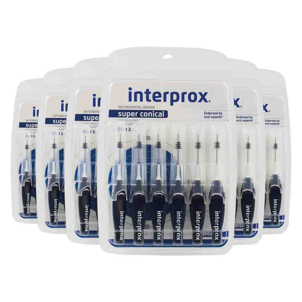 6x Interprox Ragers Super Conical Donkerblauw PHD 2.0 6 stuks