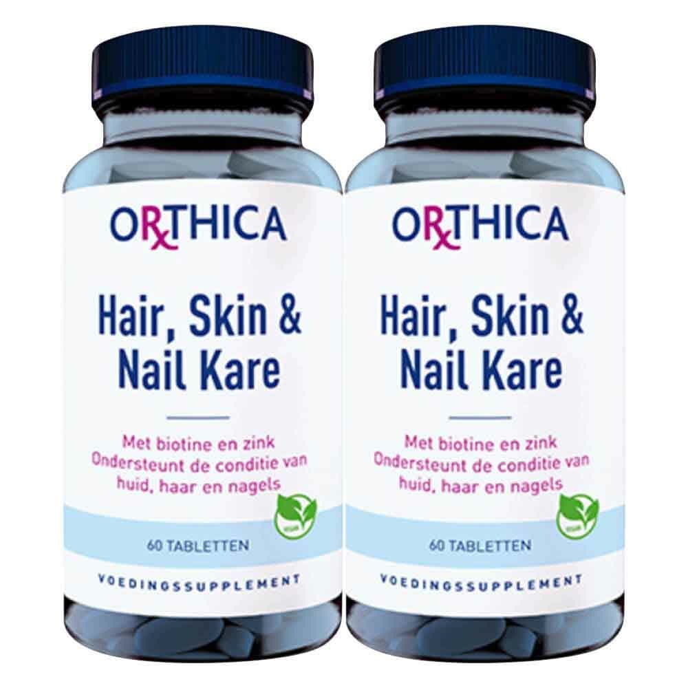 Gratis Verzending: 2x Orthica Hair, Skin&Nail Kare 60 tabletten