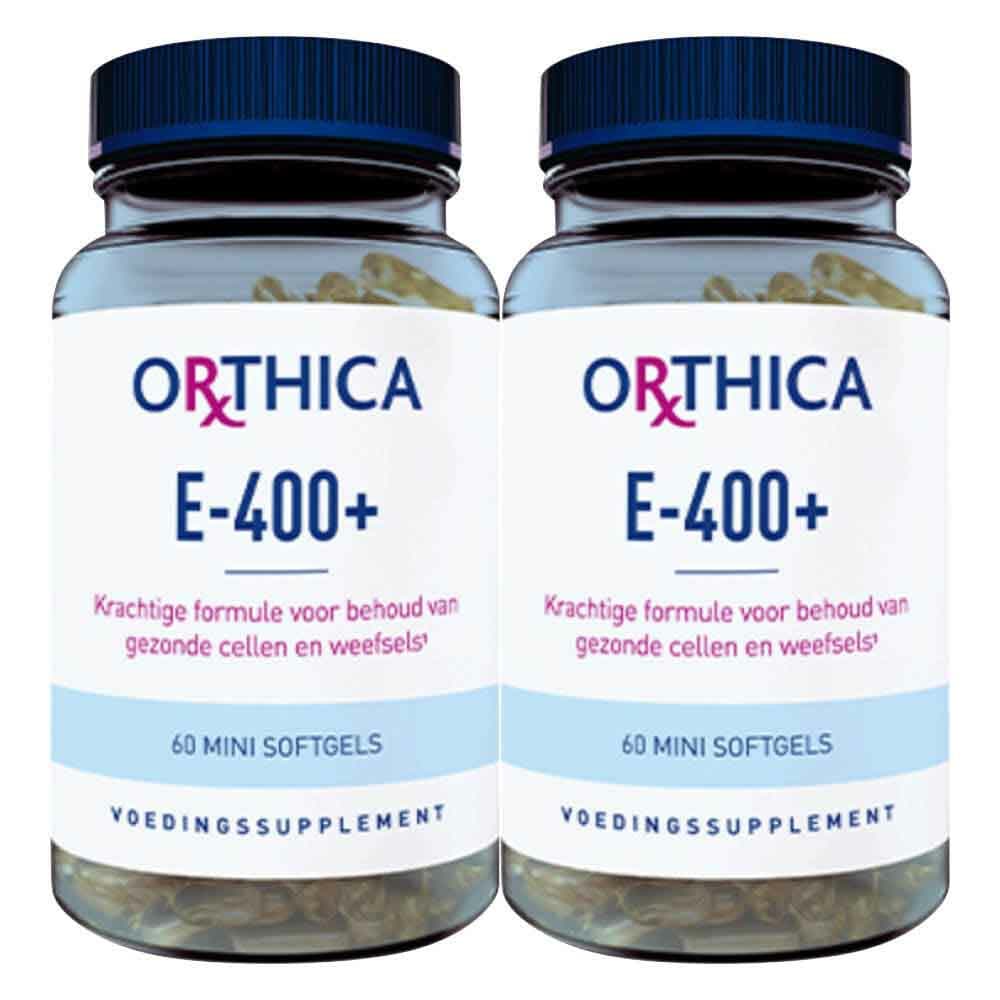 Gratis Verzending: 2x Orthica E-400+ 60 softgels