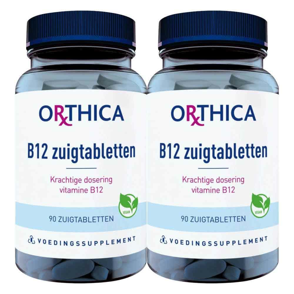 Gratis Verzending: 2x Orthica B12 90 zuigtabletten