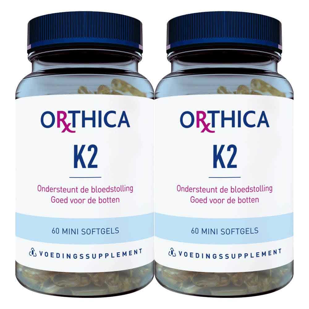 Gratis Verzending: 2x Orthica K2 60 softgels
