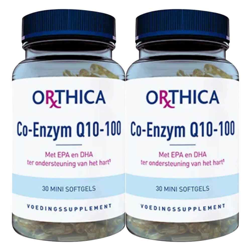 Gratis Verzending: 2x Orthica Co-Enzym Q10-100 30 capsules