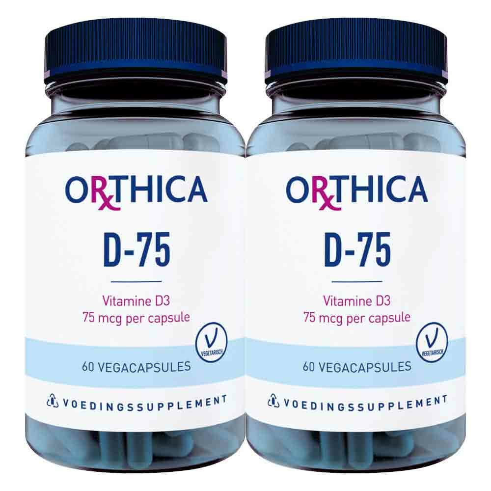 Gratis Verzending: 2x Orthica D-75 60 capsules