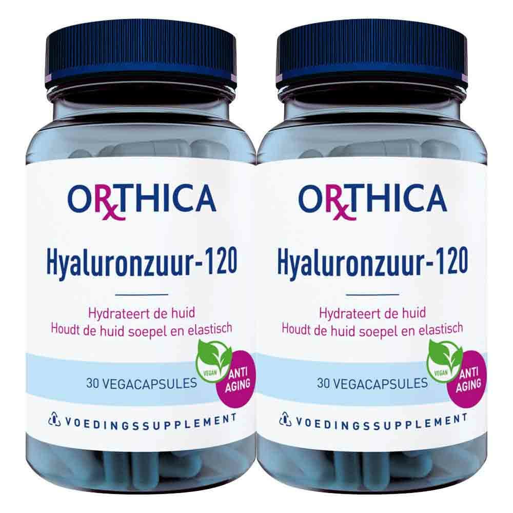 Gratis Verzending: 2x Orthica Hyaluronzuur-120 Anti-Aging 30 capsules