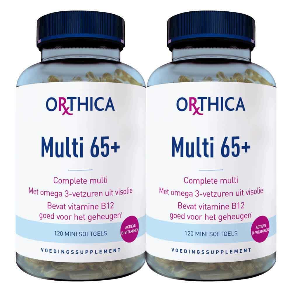 Gratis Verzending: 2x Orthica Multi 65+ 120 softgels