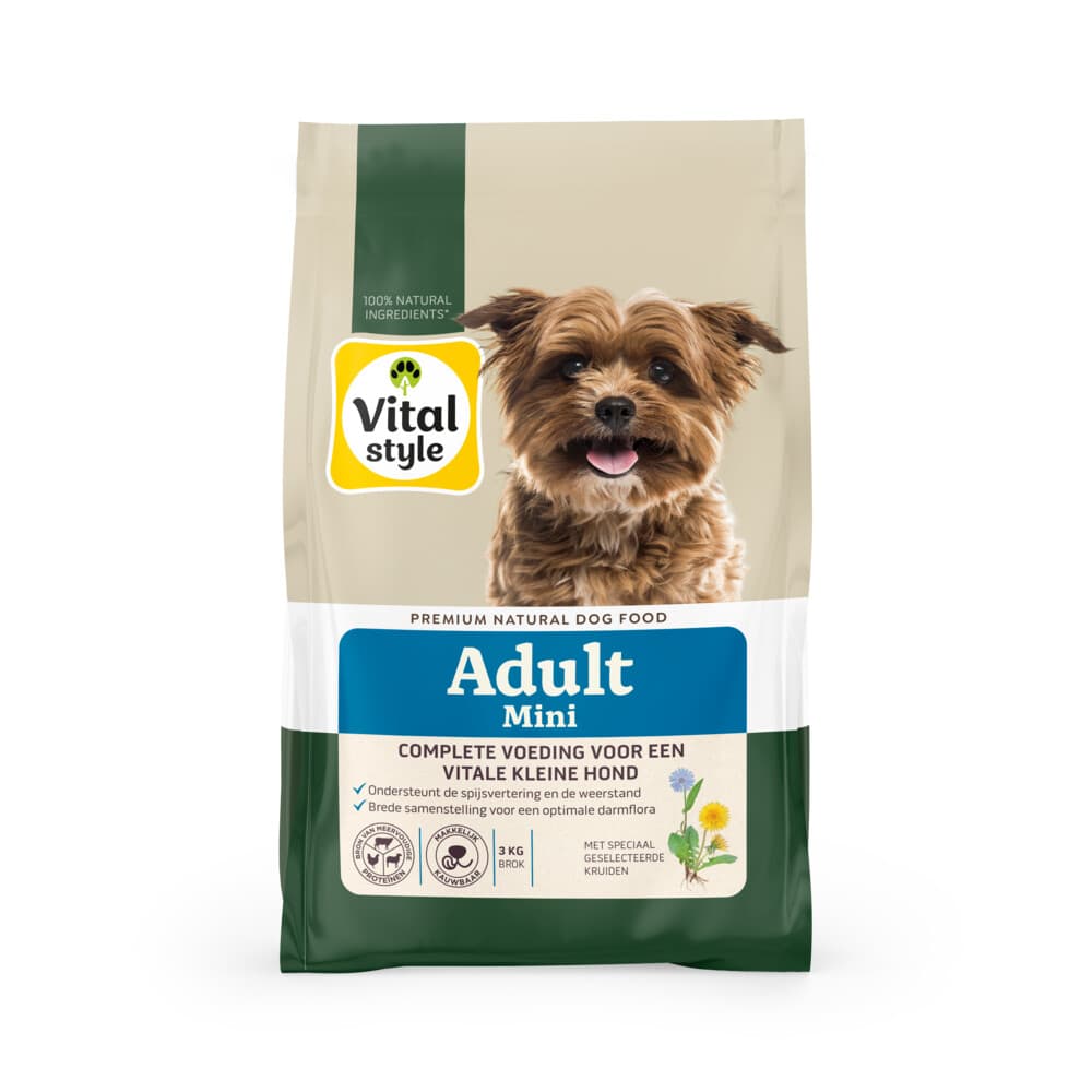 Vitalstyle Adult Mini Hondenvoer 3 kg