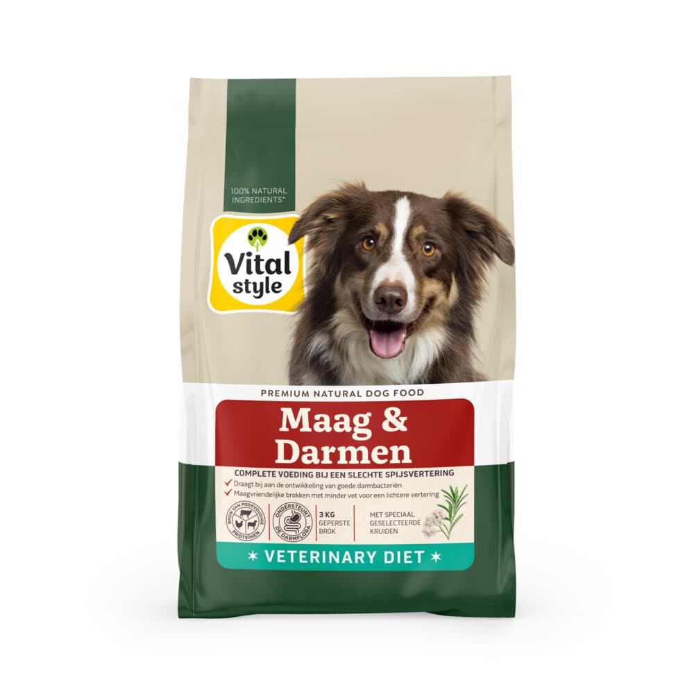Vitalstyle Maag&Darmen Hondenvoer 3 kg