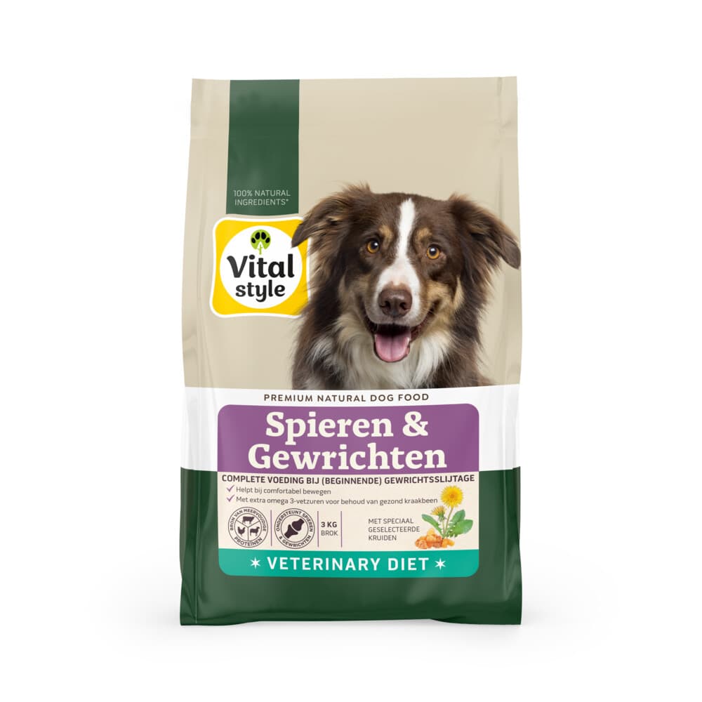 Vitalstyle Spier&Gewricht Hondenvoer 3 kg