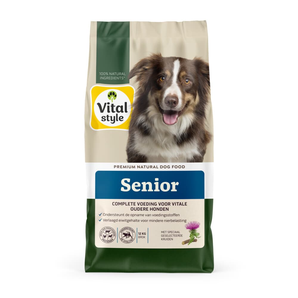2x Vitalstyle Senior Hondenvoer 12 kg