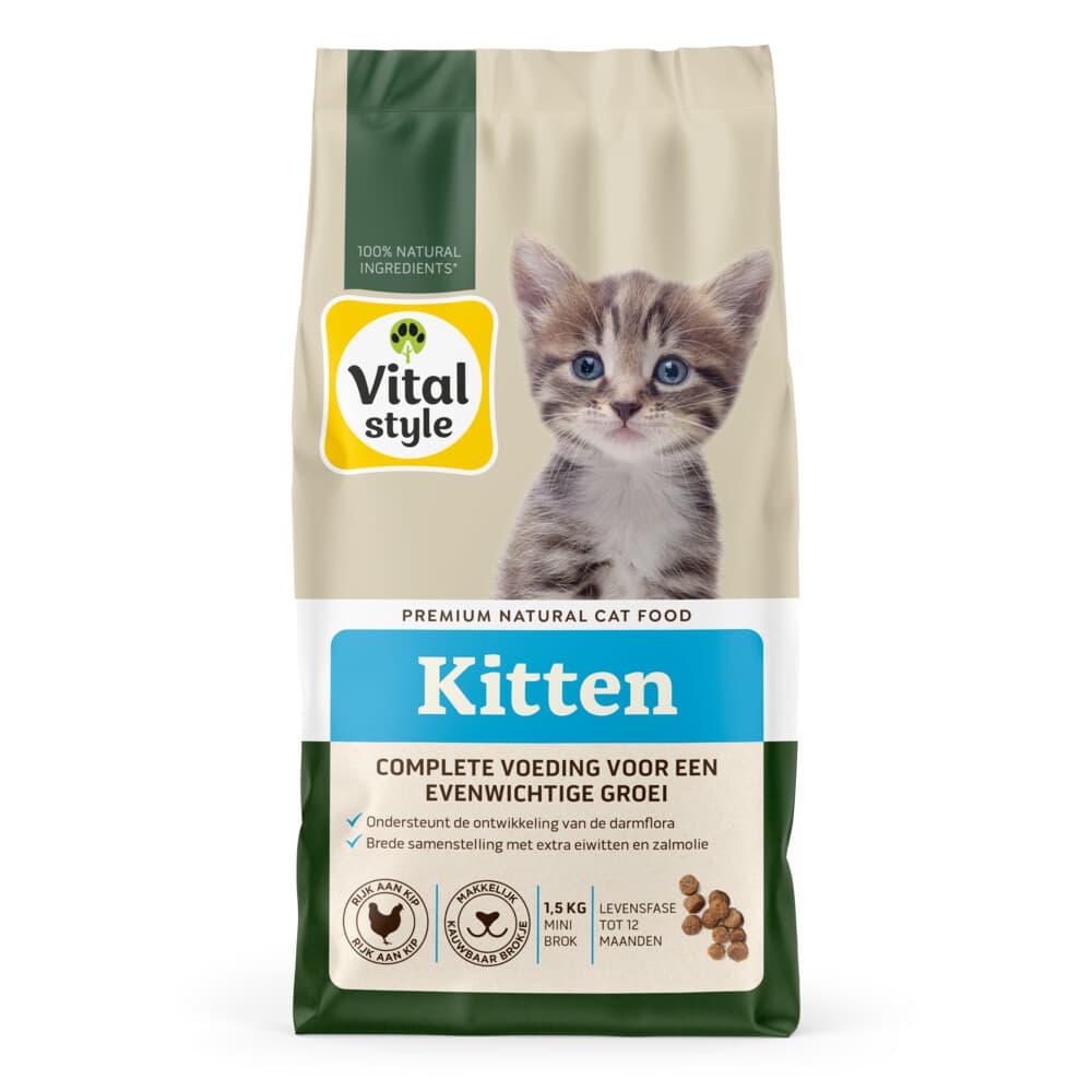 Vitalstyle Kitten Kattenvoer 1,5 kg
