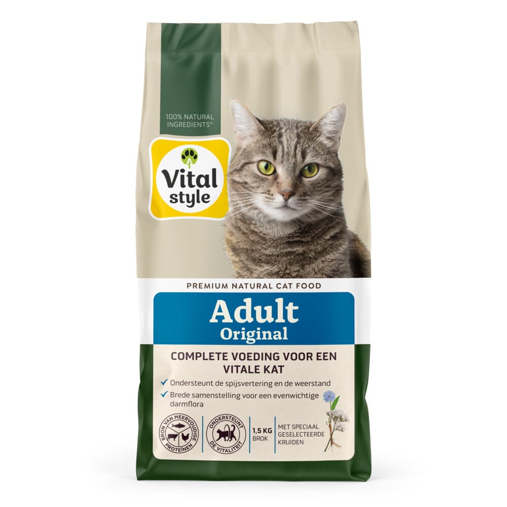 Vitalstyle Adult Original Kattenvoer 1,5 kg