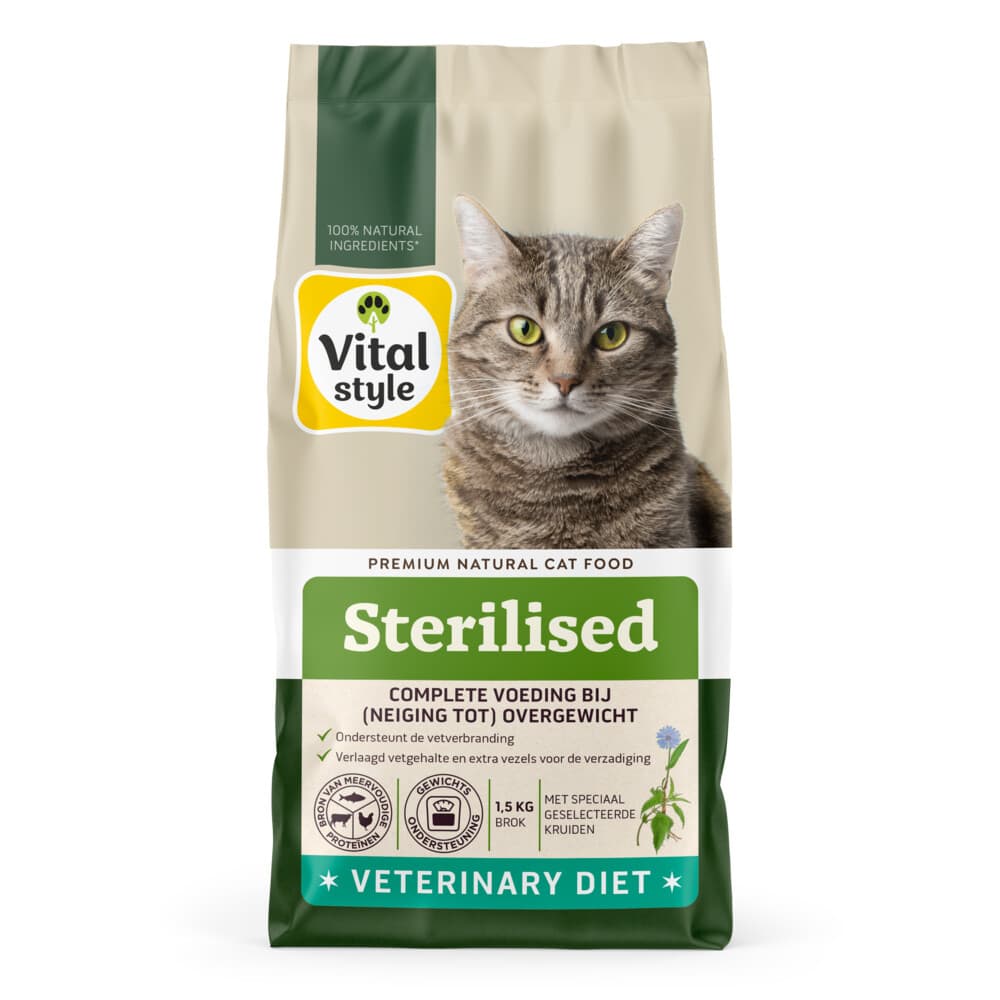 Vitalstyle Sterilised Kattenvoer 1,5 kg