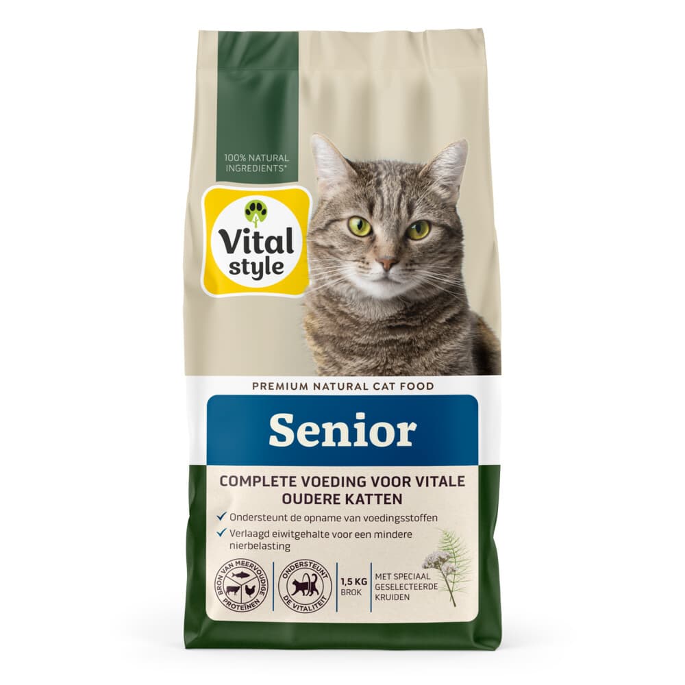 Vitalstyle Senior Kattenvoer 1,5 kg
