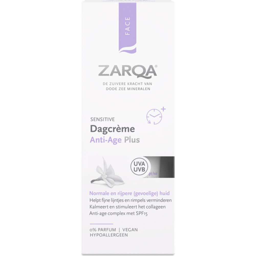3x Zarqa Dagcreme Anti-Age Plus SPF15 Sensitive 50 ml