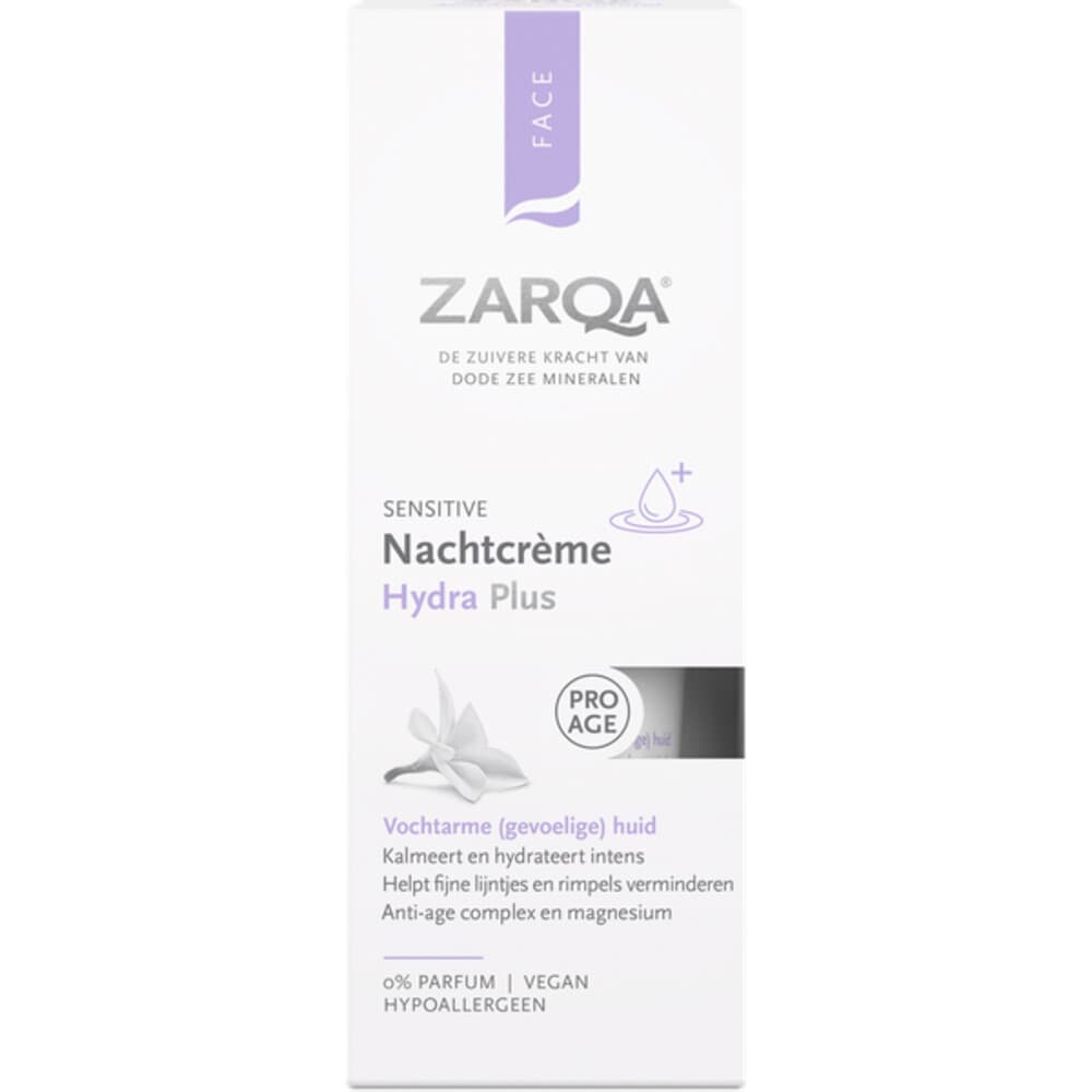 Zarqa Nachtcreme Hydra Plus Sensitive 50 ml