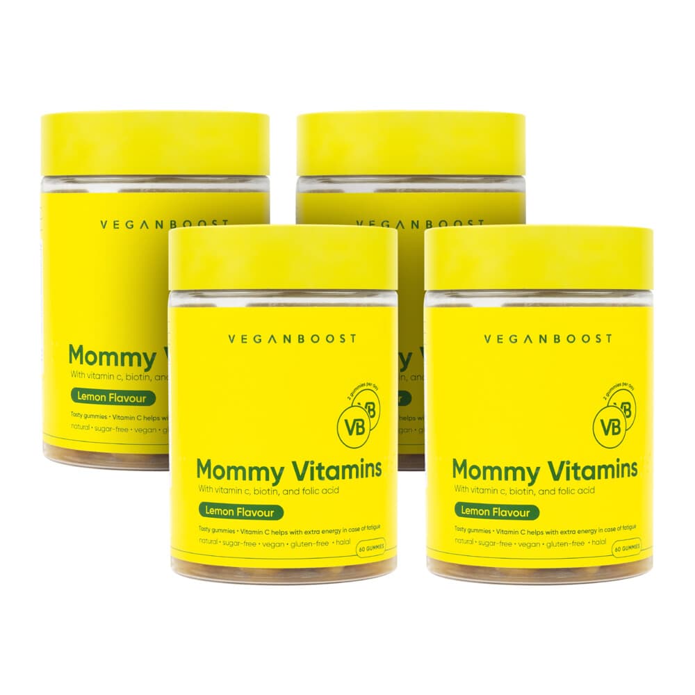 Gratis Verzending: 4x Veganboost Hair Vitamins Mommy Lemon 60 gummies