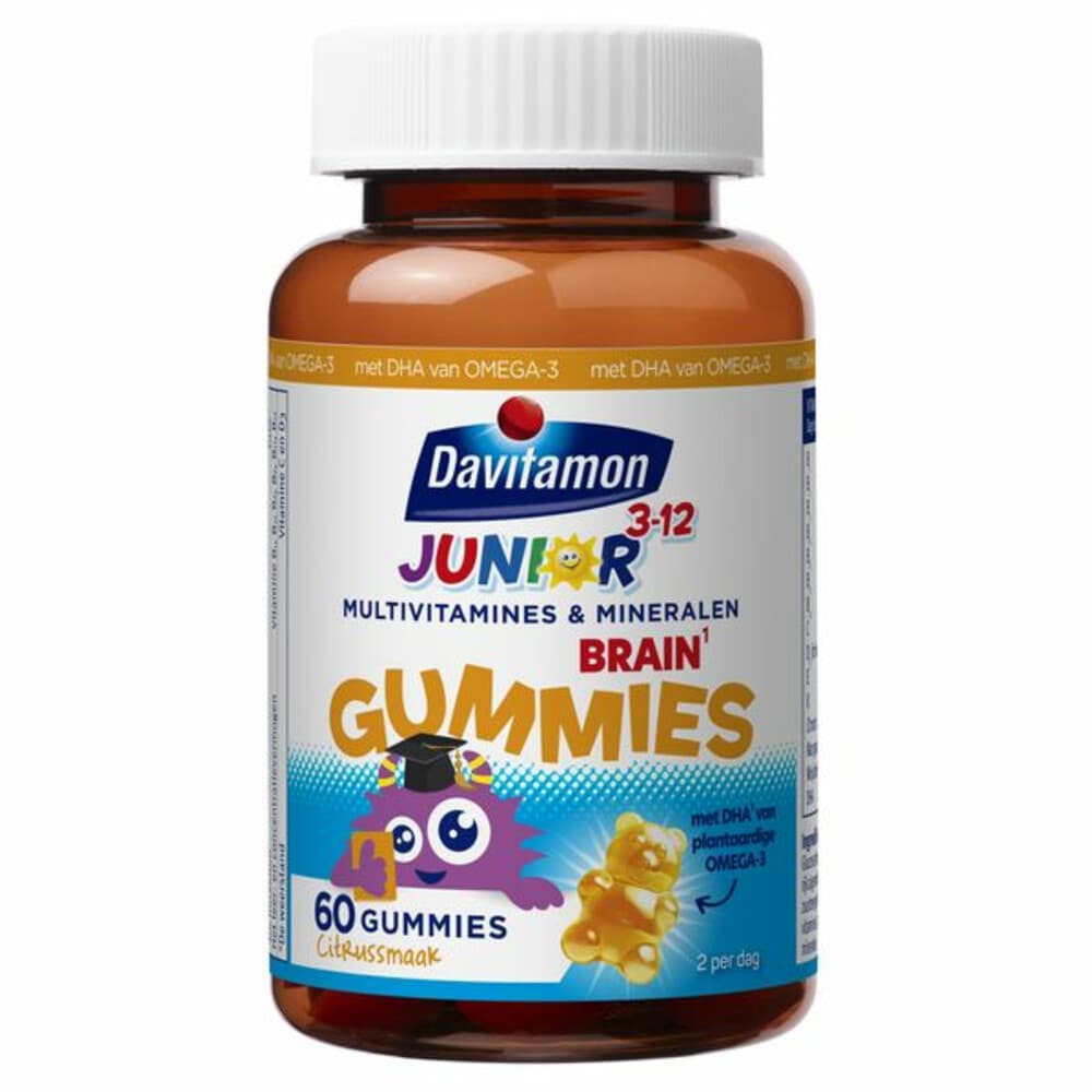 Gratis Verzending: Davitamon Davitamon Junior Brain Multivitamines Citrus 60 gummies