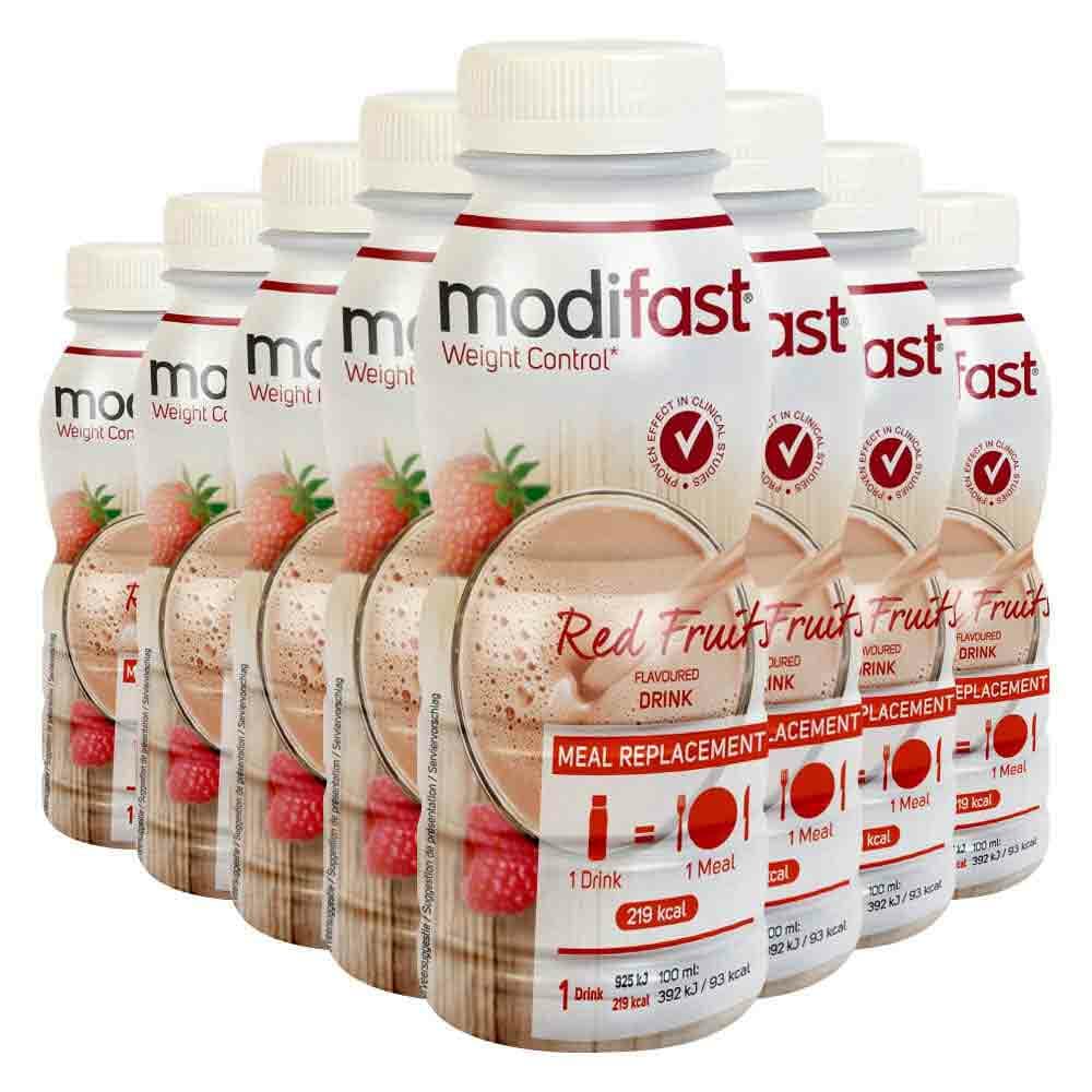 8x Modifast Drink Rood Fruit 236 ml