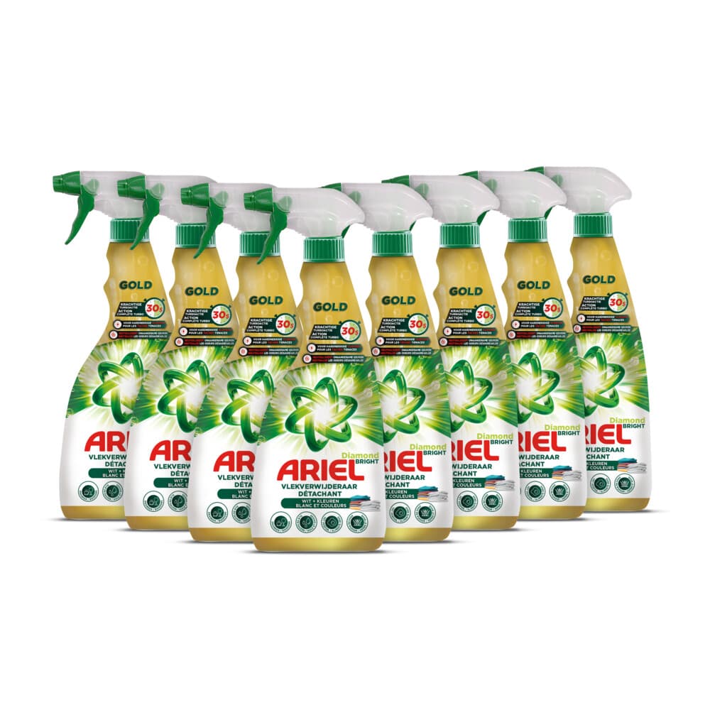 8x Ariel Vlekkenverwijderaar Gold Spray 750 ml