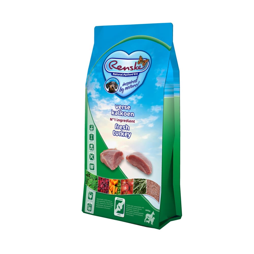 Renske Super Premium Graanvrij Adult Hondenvoer Kalkoen 6,5 kg