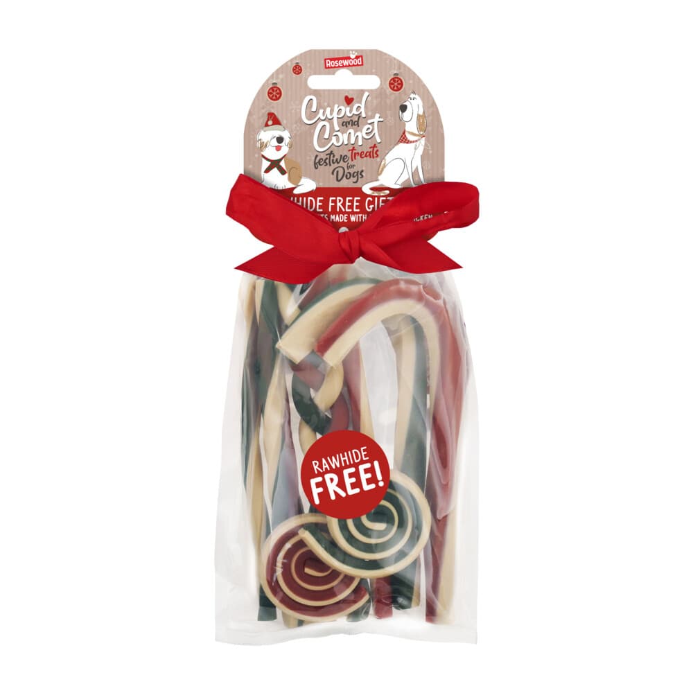 Rosewood Cupid&Comet Kerstcadeauzak Hondensnacks 280 gr