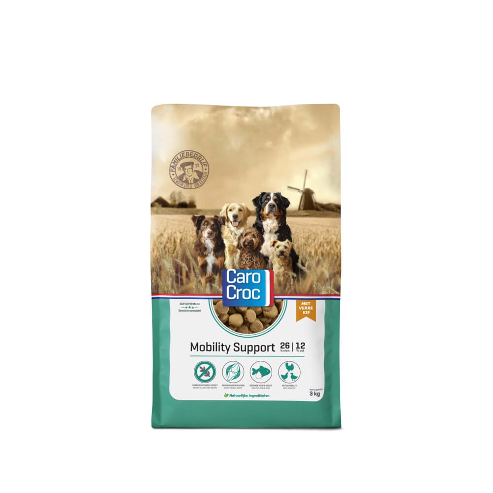 CaroCroc Hondenvoer Droog Mobility Support 3 kg