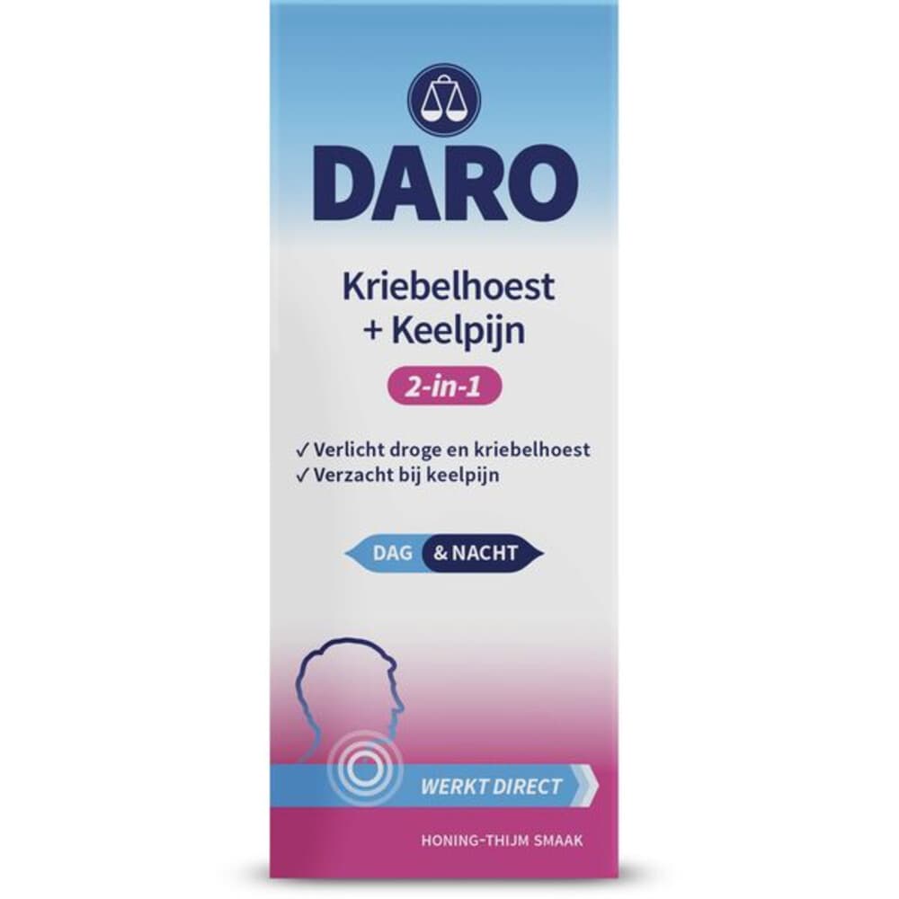 2x Daro 2-in-1 Kriebelhoest + Keelpijn 150 ml