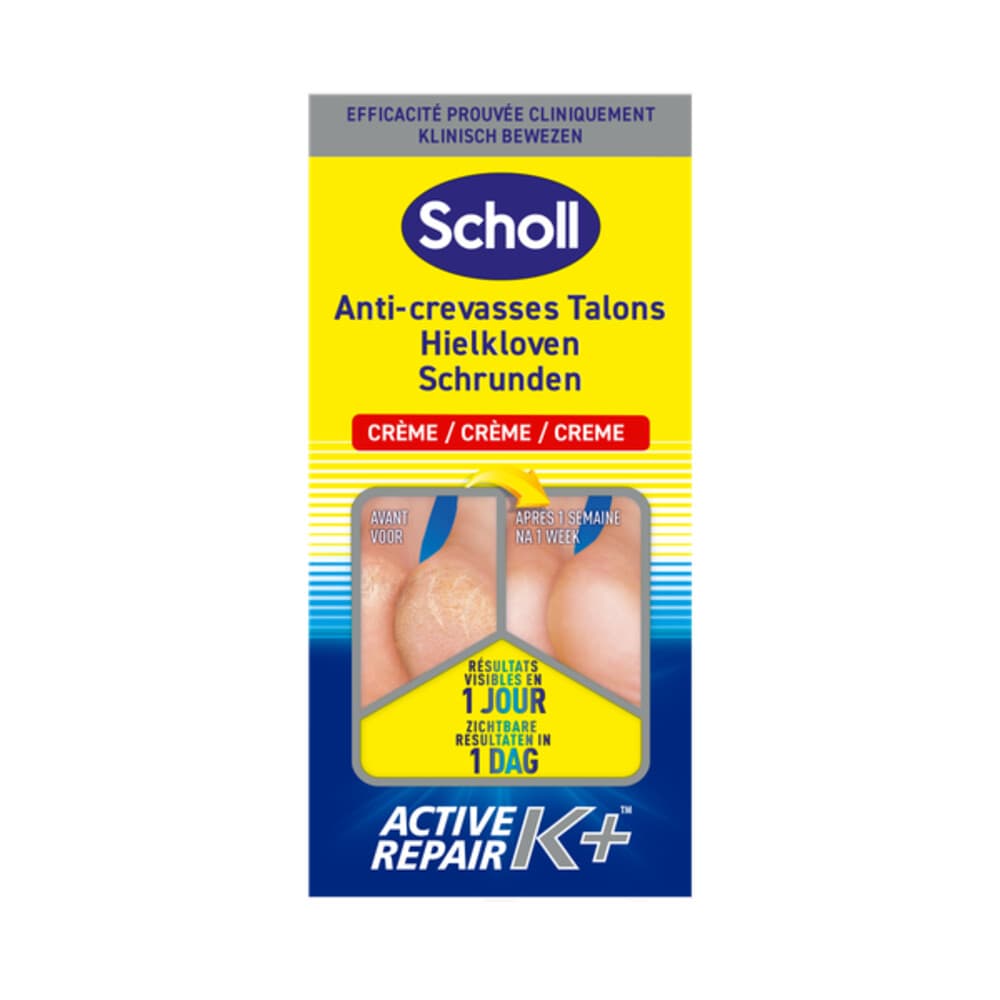 3x Scholl Pharma Herstellende Creme Hielkloven K+ 120 ml