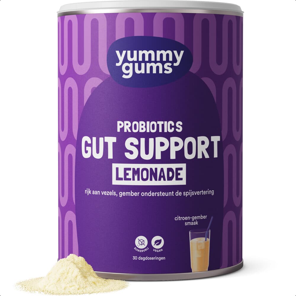 Gratis Verzending: Yummygums Gut Support Lemonade 240 gr