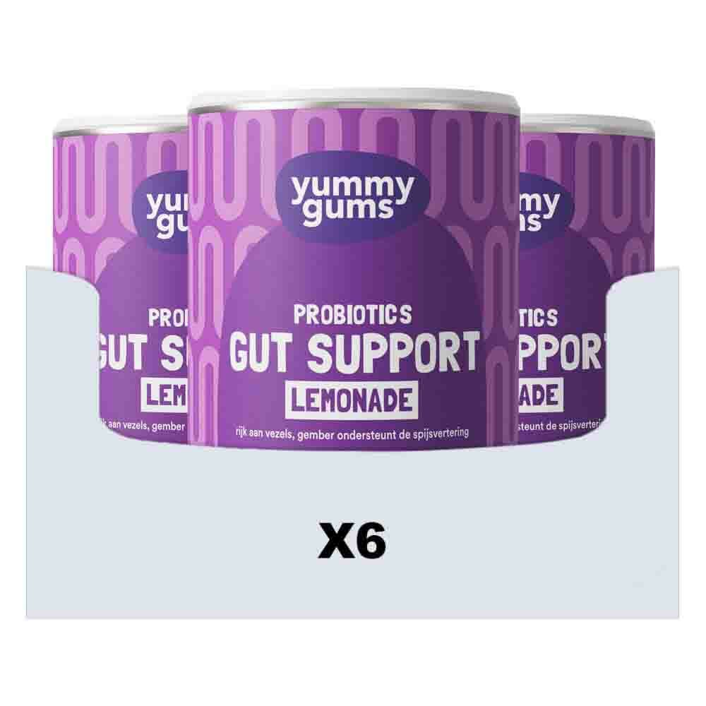 Gratis Verzending: 6x Yummygums Gut Support Lemonade 240 gr