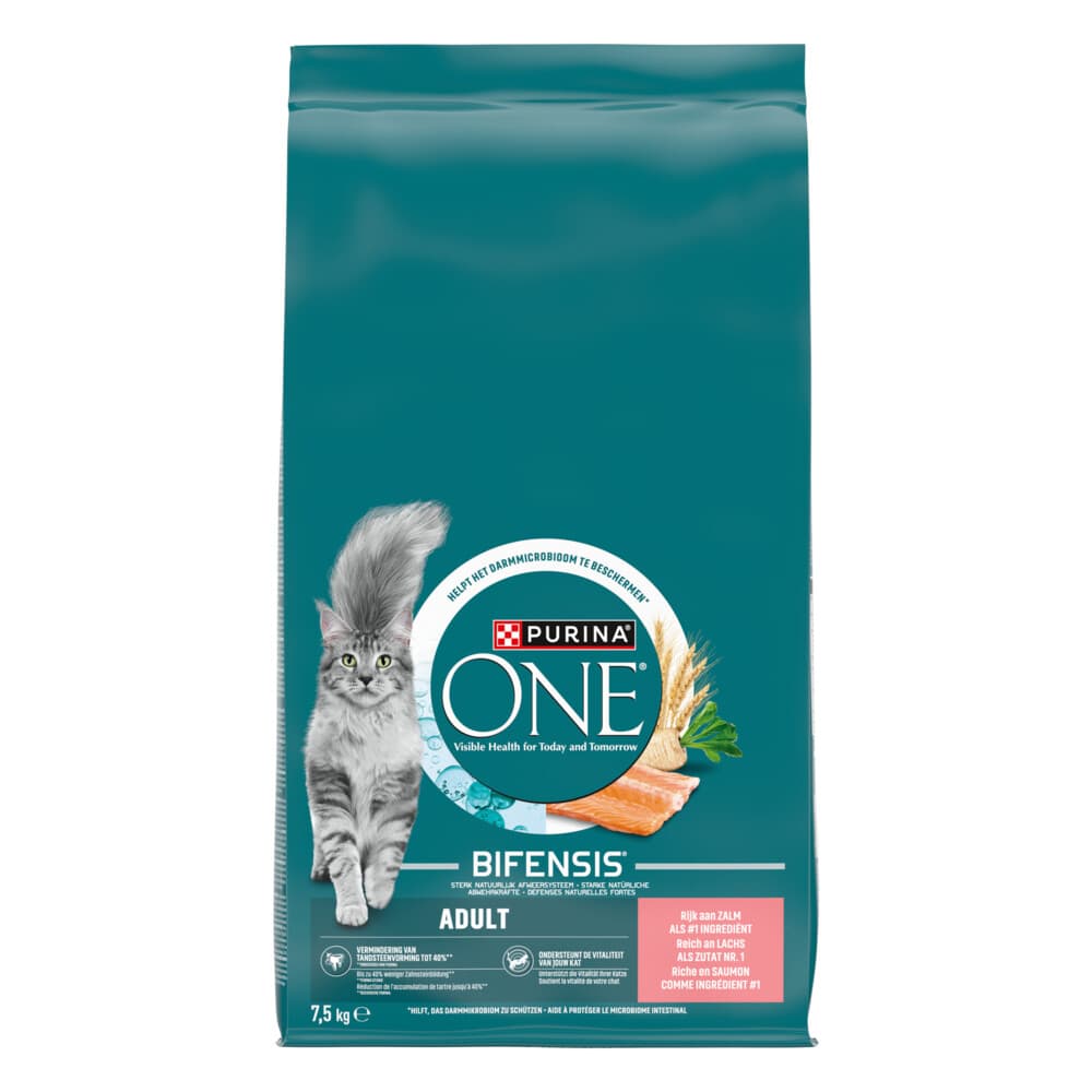 Purina ONE Kattenvoer Droog Adult Zalm 7,5 kg