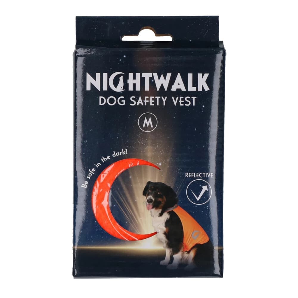Nightwalk Dog Safety Vest Orange M
