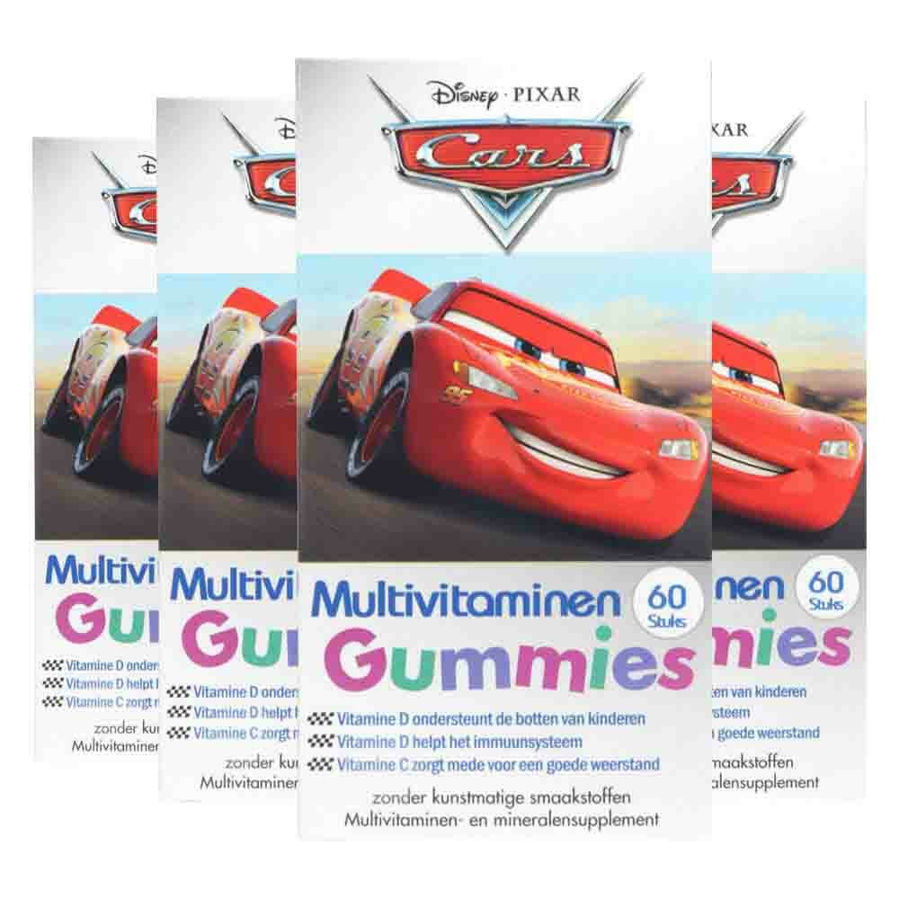 Gratis Verzending: 4x Disney Multivitamines Cars 60 Gummies