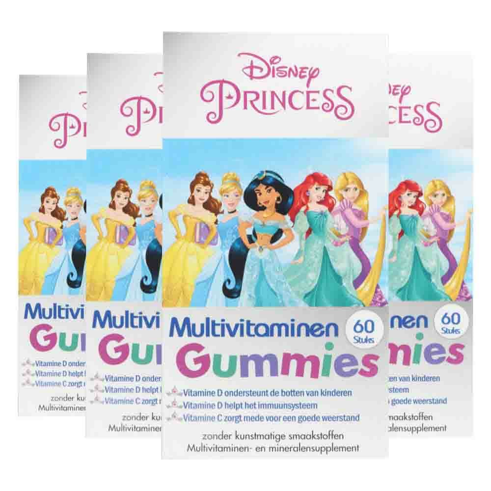 Gratis Verzending: 4x Disney Multivitamines Princes 60 gummies