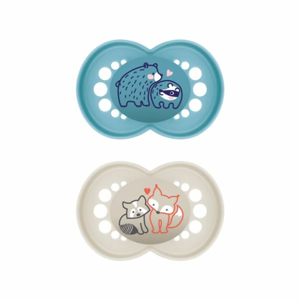 MAM Fopspeen Original Silikon 6-16 mnd Blauw 2 stuks