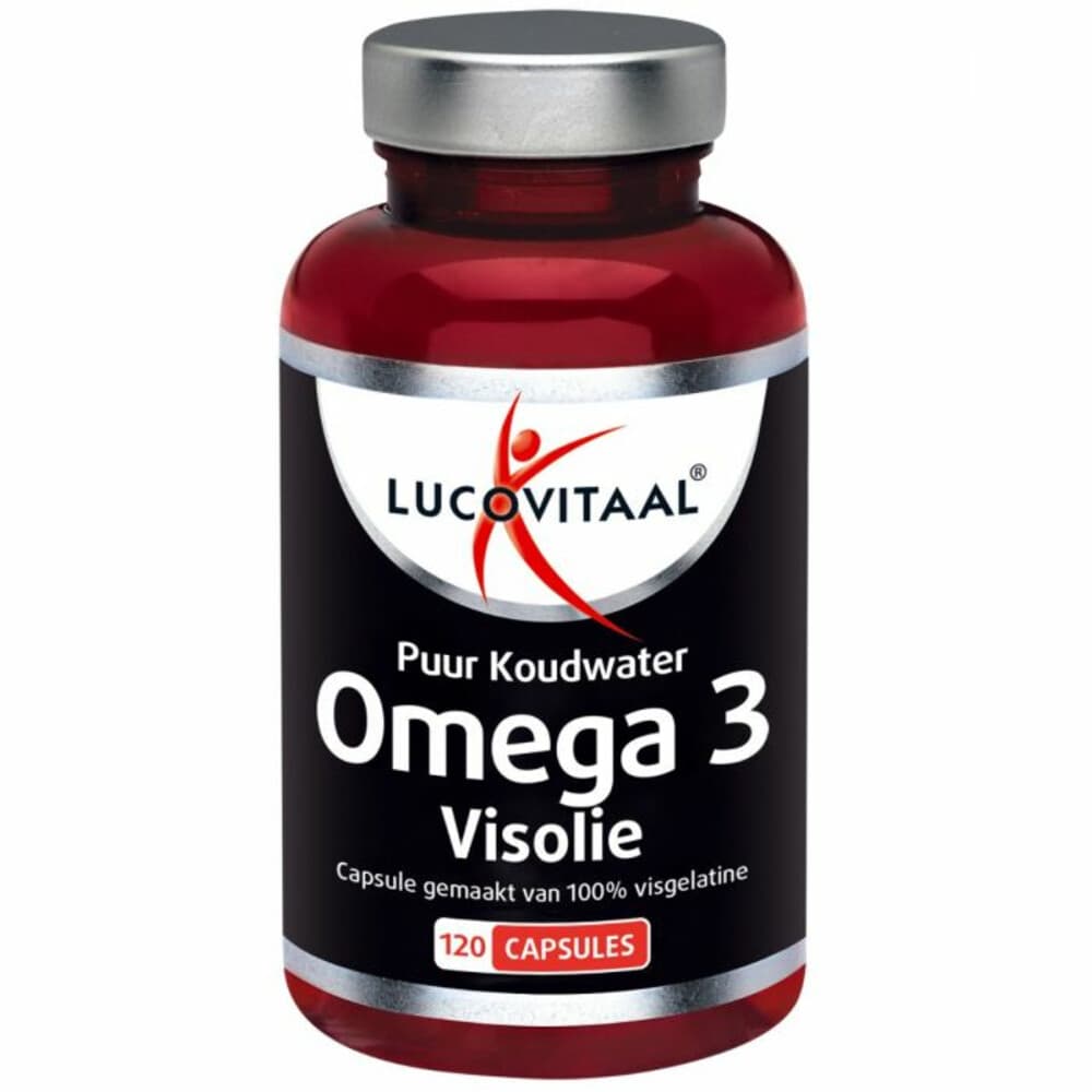 2+2 gratis: Lucovitaal Visolie Puur Koudwater Omega 3 120 capsules