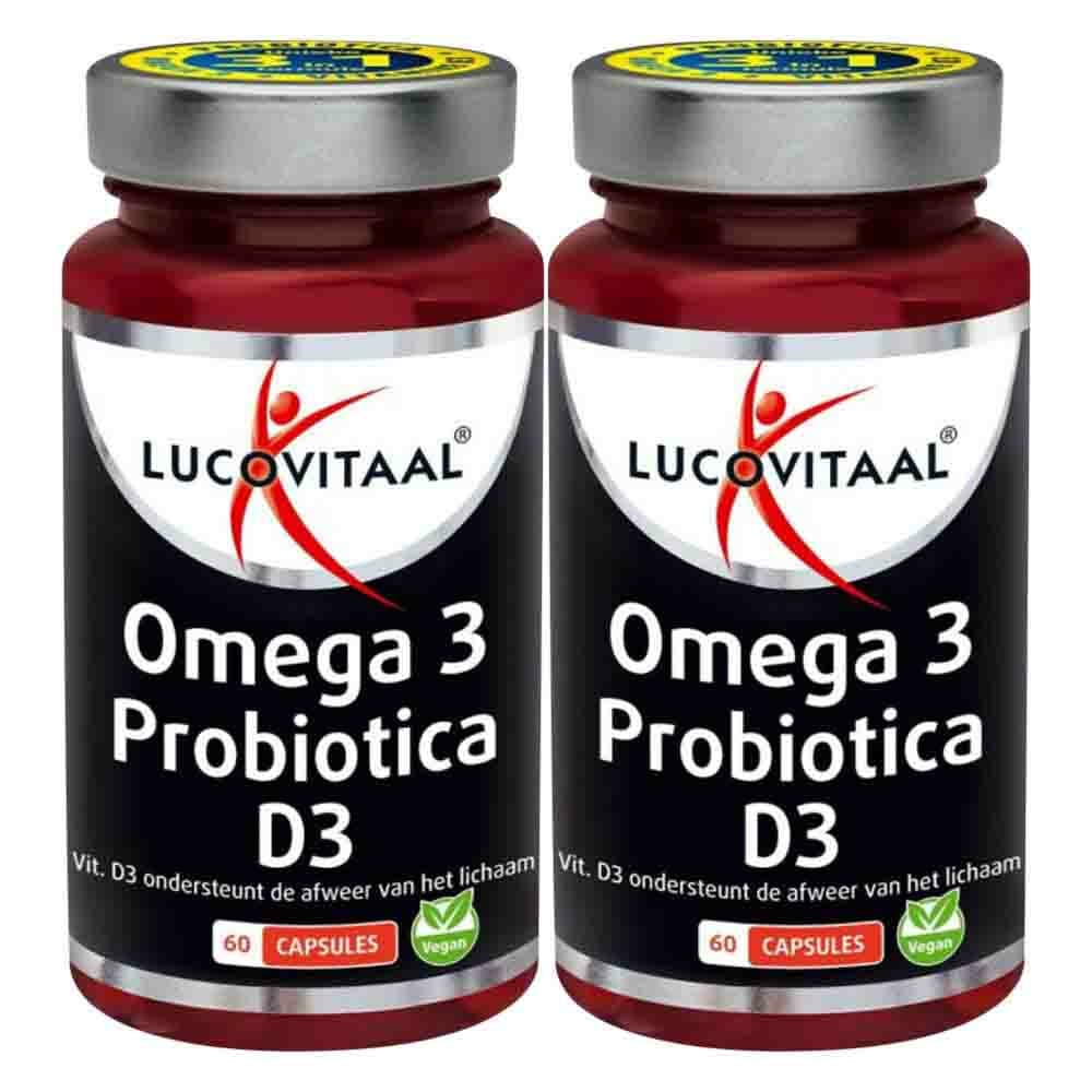 Gratis Verzending: 2x Lucovitaal Probiotica D3 Omega 3 60 capsules