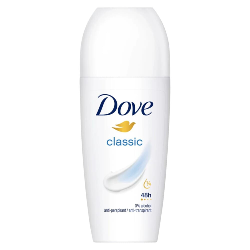 2+1 gratis: Dove Deodorant Roll-On Classic 50 ml