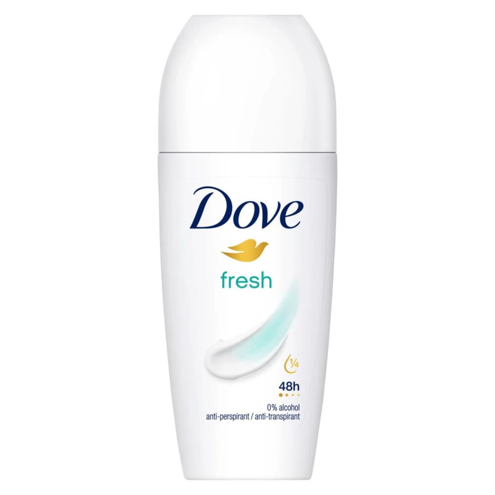 2+1 gratis: Dove Deodorant Roll-On Fresh 50 ml