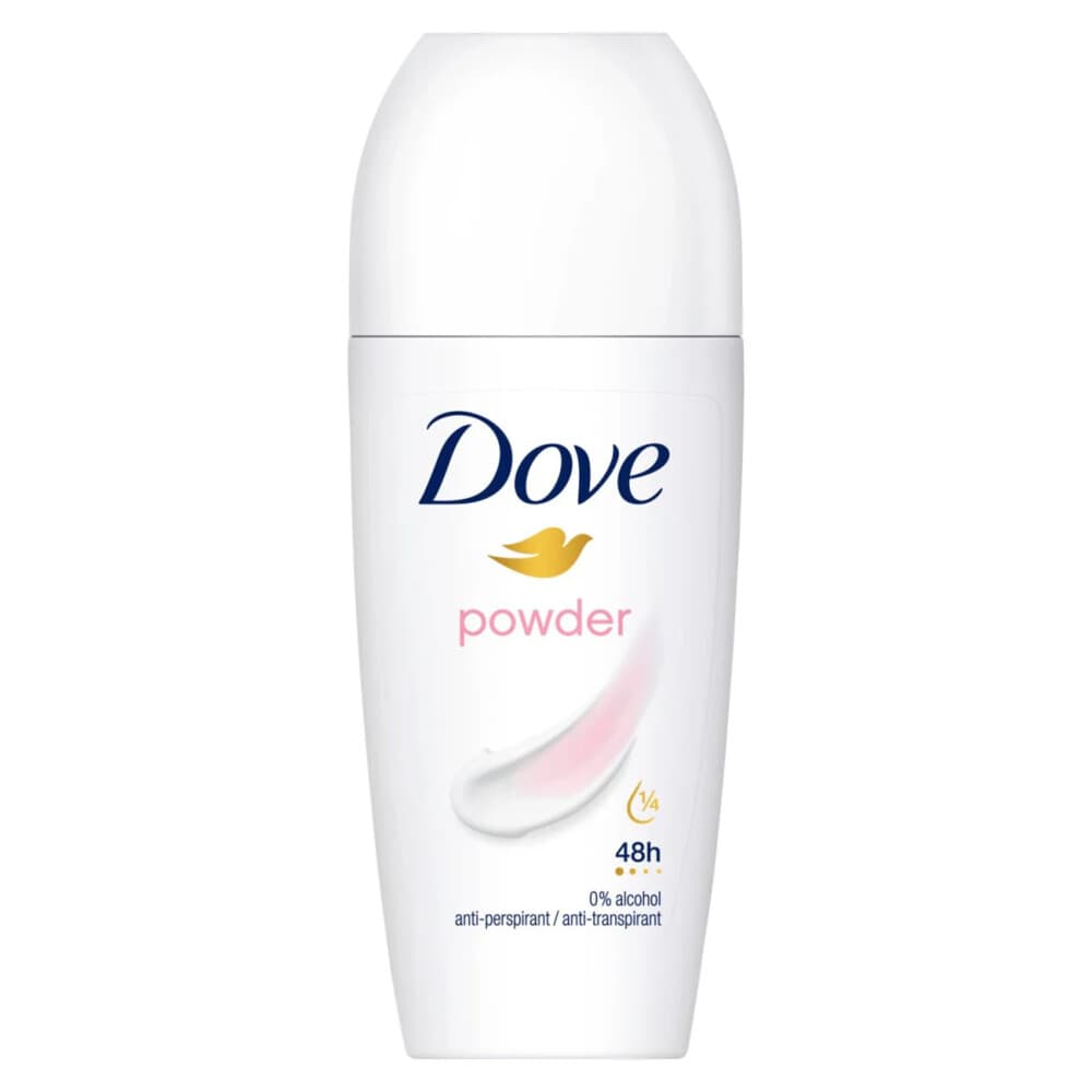 2+1 gratis: Dove Deodorant Roll-On Powder 50 ml