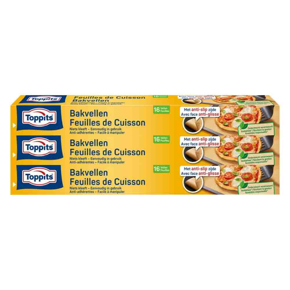 3x Toppits Bakvellen 16 stuks