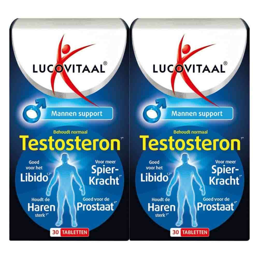 Gratis Verzending: 2x Lucovitaal Testosteron Mannen Support 30 tabletten