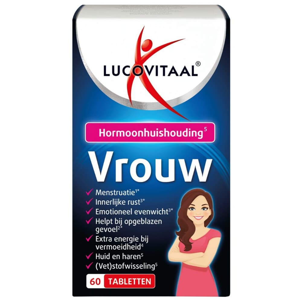 2+2 gratis: Lucovitaal Vrouw Hormoonsupport 60 tabletten
