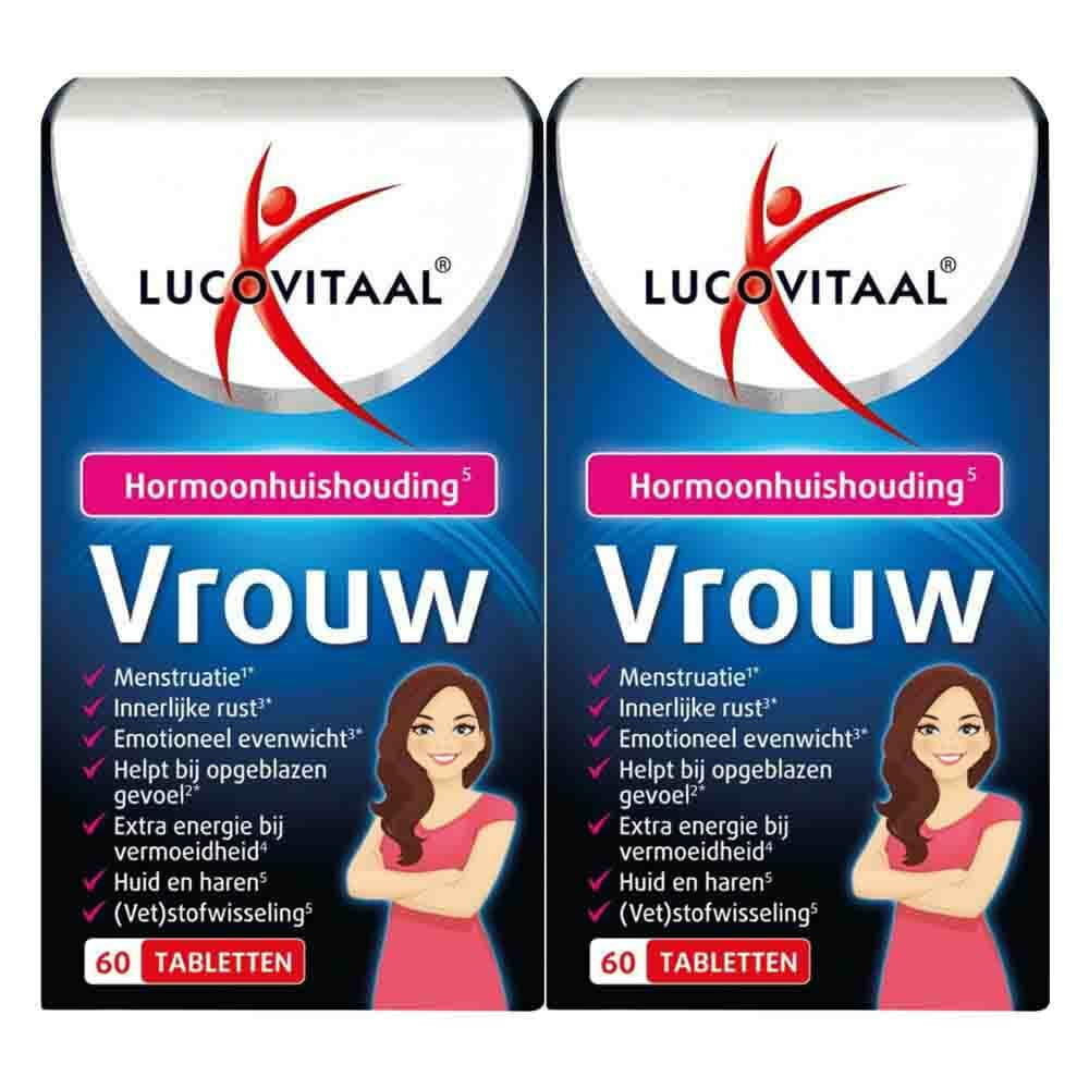 Gratis Verzending: 2x Lucovitaal Vrouw Hormoonsupport 60 tabletten