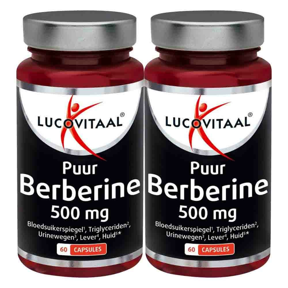 Gratis Verzending: 2x Lucovitaal Berberine Puur 500 mg 60 capsules