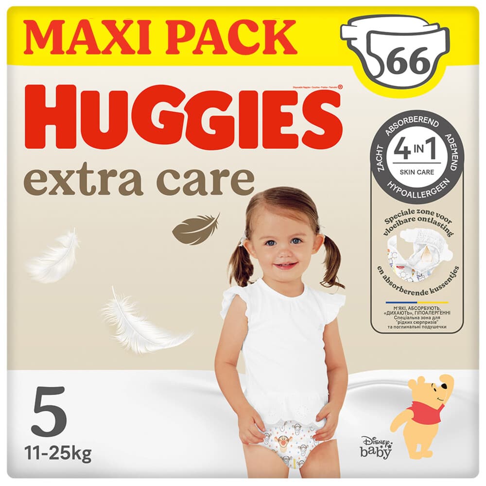 Huggies Extra Care Luiers Maat 5 (11 - 25 kg) 66 stuks
